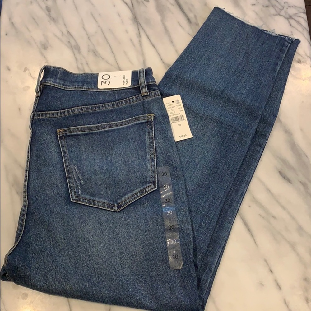 NWT PacSun Mitchell Vintage Icon Jeans Raw Hem 30